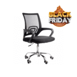 (Últimas unidades) Cadeira De Escritório Giratória Mesh Ergonômica Preta