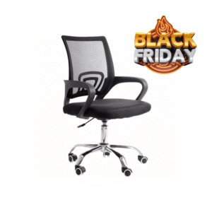 (Últimas unidades) Cadeira De Escritório Giratória Mesh Ergonômica Preta