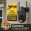 Câmera Wifi 4K com Luz Policial e Alarme – Segurança de Verdade Pra Sua Casa (Com Selo de Monitoramento 24h)