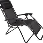 Cadeira Reclinável Gravidade Zero Dobrável Ajustável com Travas Laterais, Apoio de Cabeça e Estrutura Reforçada 150kg